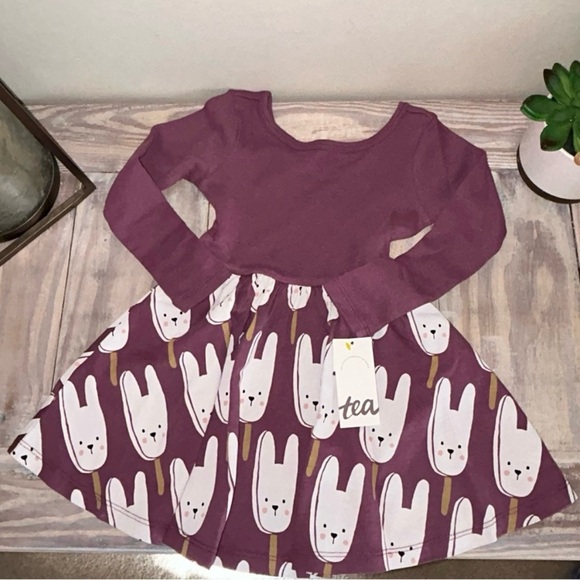Tea Collection Other - Tea Collection Bunny Pops Skirted Ballet Dress 🆕